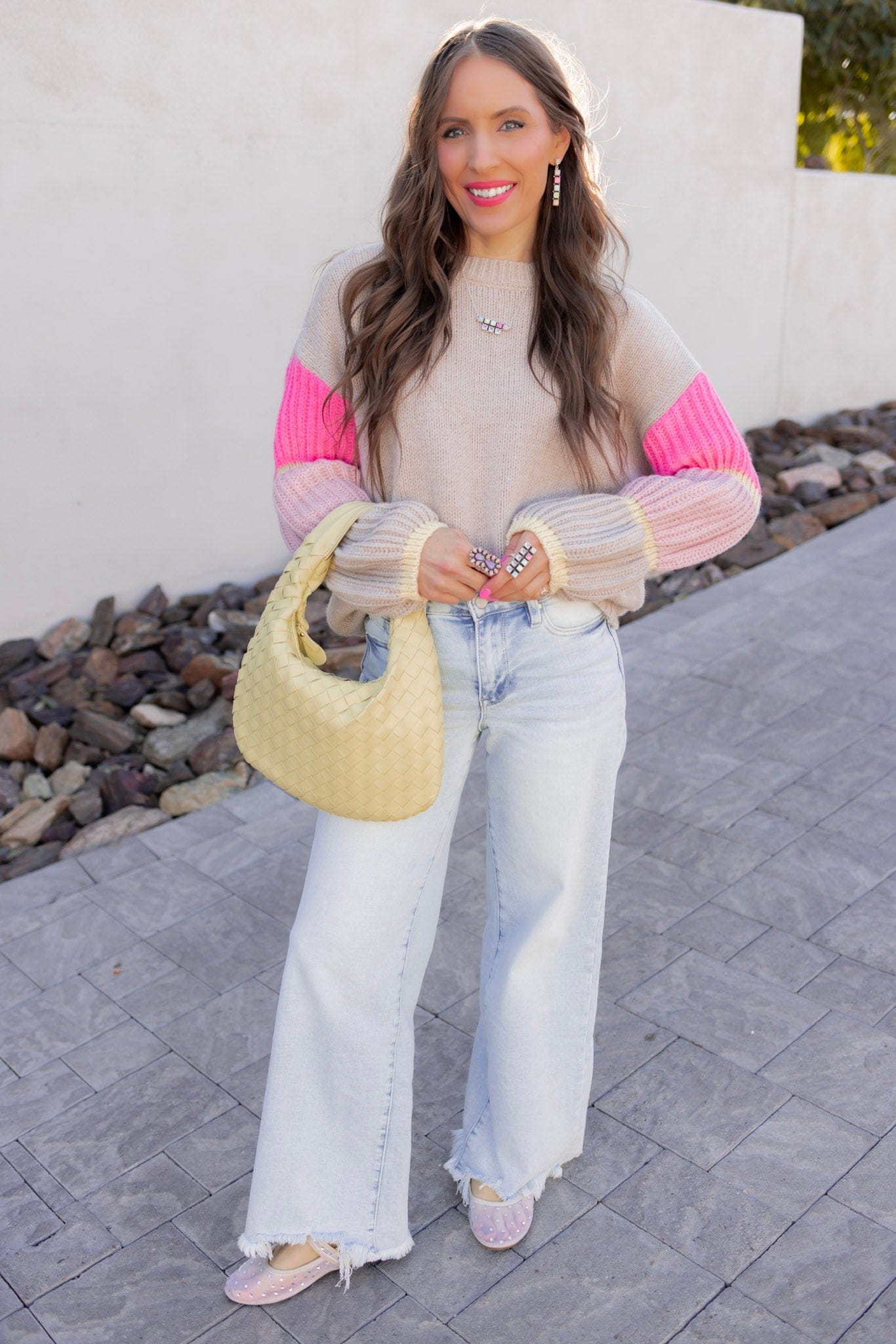 Cozy Kandy Stripe Sleeve Sweater
